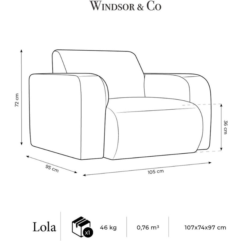 Lahvově zelené sametové křeslo Windsor & Co Lola