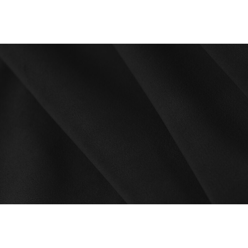 Černá sametová podnožka Windsor & Co Lola 75 x 75 cm