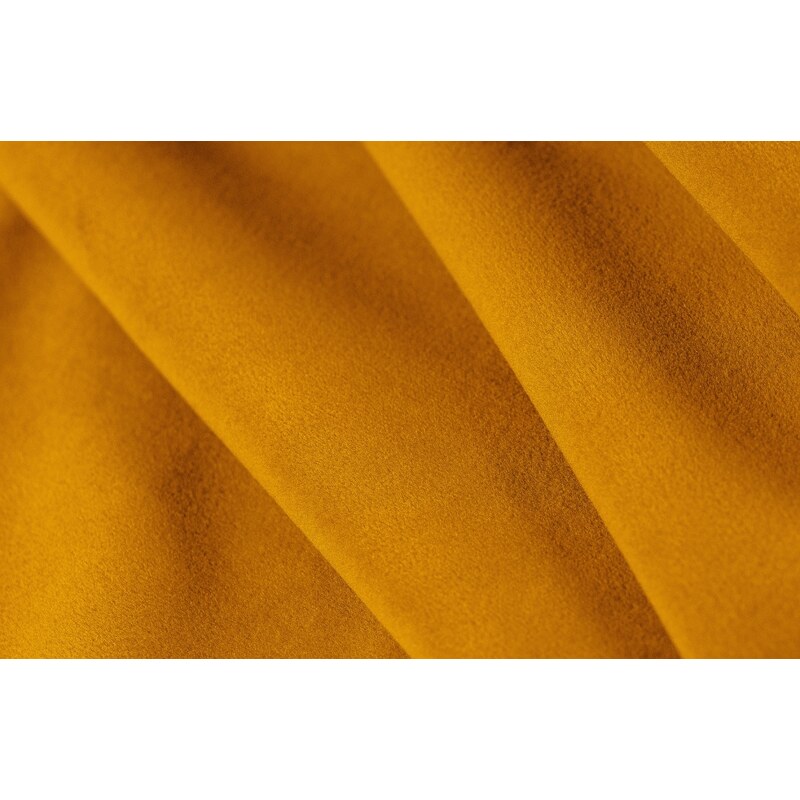 Žlutá sametová rohová pohovka Windsor & Co Lola 250 cm, pravá