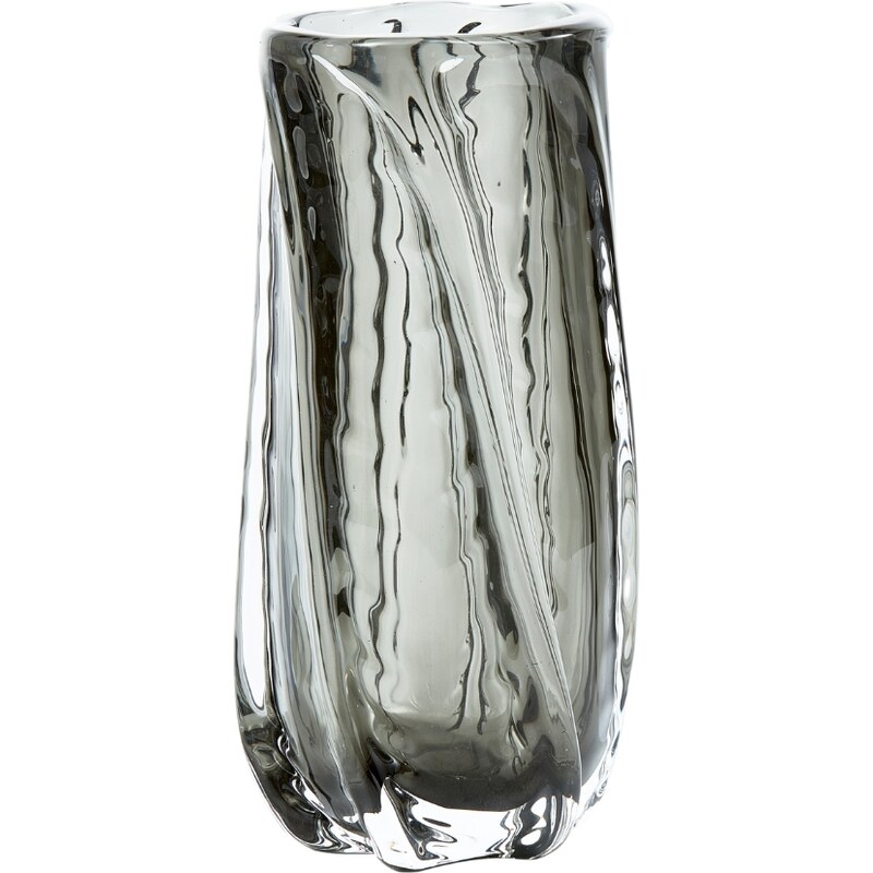 Hoorns Šedá skleněná váza Gonapar 27 cm