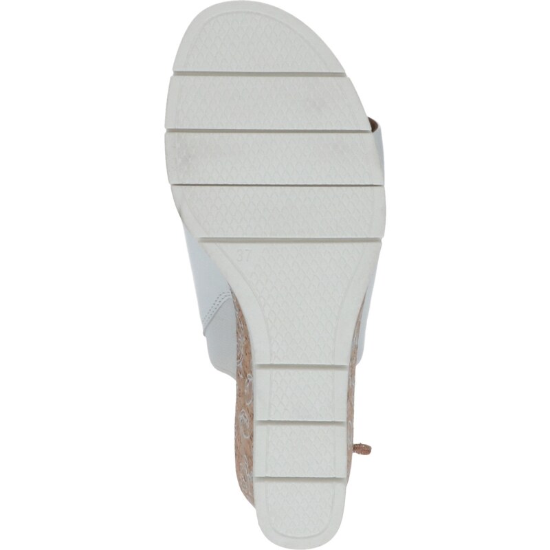 Dámské kožené pantofle 9-9-27208-20-102 Caprice bílá