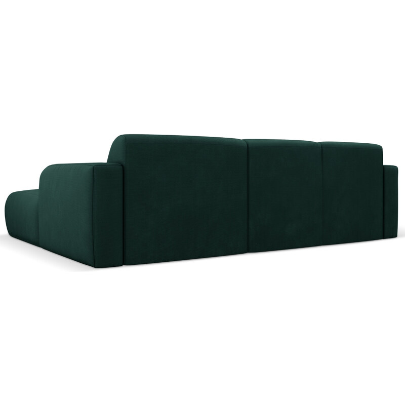 Lahvově zelená čalouněná rohová pohovka Windsor & Co Lola 250 cm, pravá