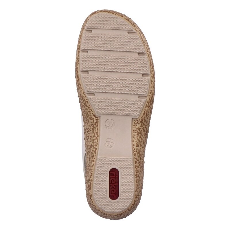 Dámské kožené sandálky 44861-60 Rieker béžové