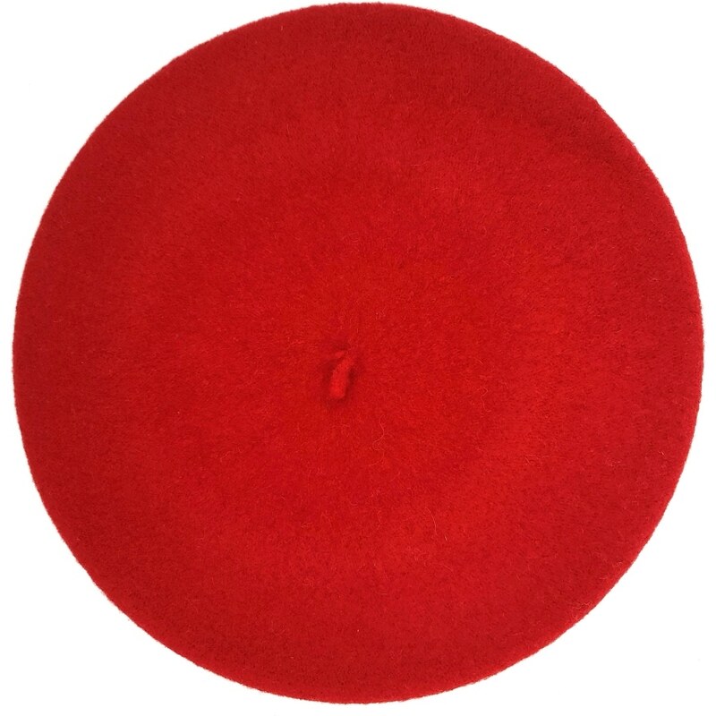 Dámský baret červený Karpet