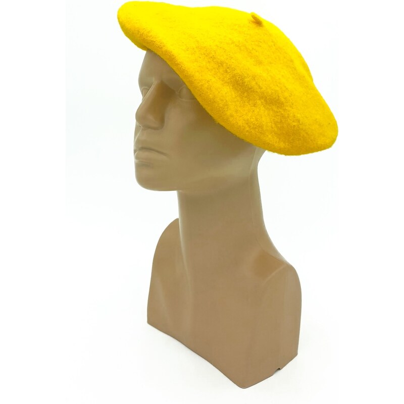 Dámský baret sv. žlutý Karpet