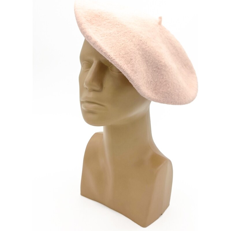 Dámský baret pudrový Karpet 90117408