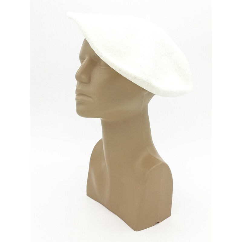 Dámský baret bílý Karpet 90117404