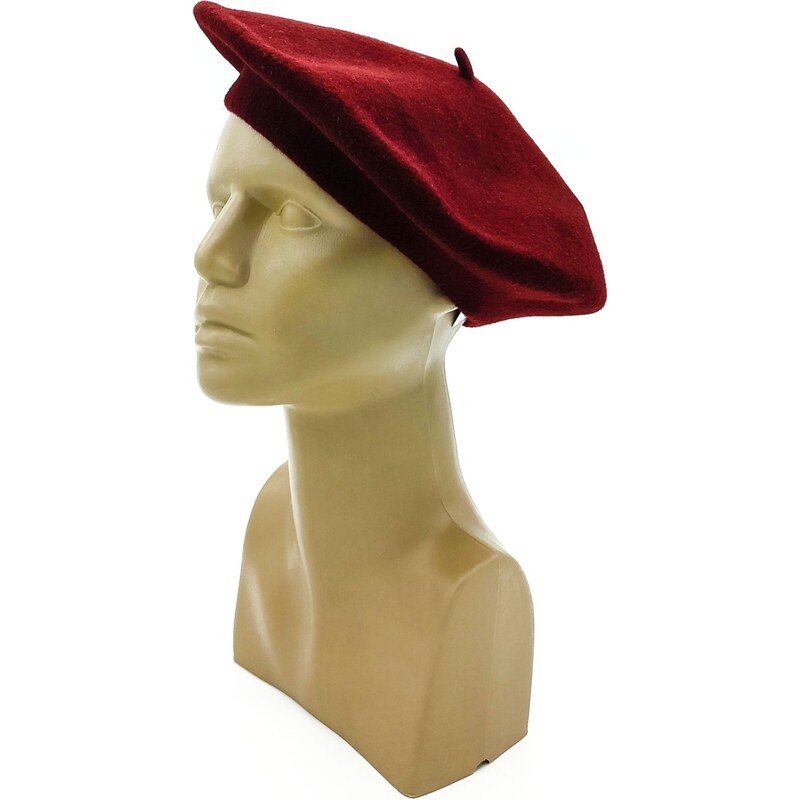 Dámský baret 366640 vínový Karpet 90117414