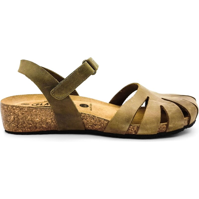 Dámské sandálky 775929 NORMA KAKI Plakton zelené