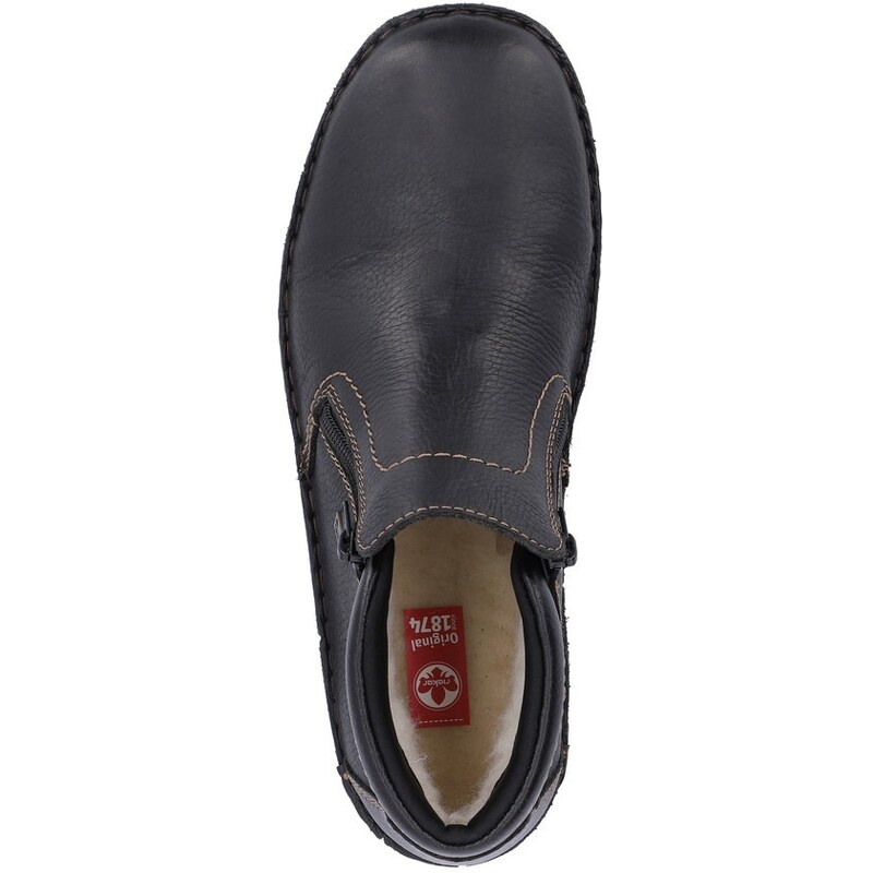 Pánská kožená kotníková obuv 05173-00 Rieker černá