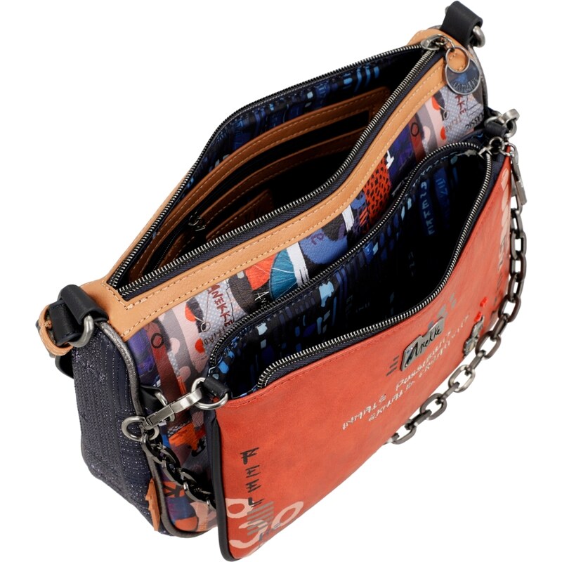 Crossbody kabelka 37813-265 Anekke modrá, multicolor