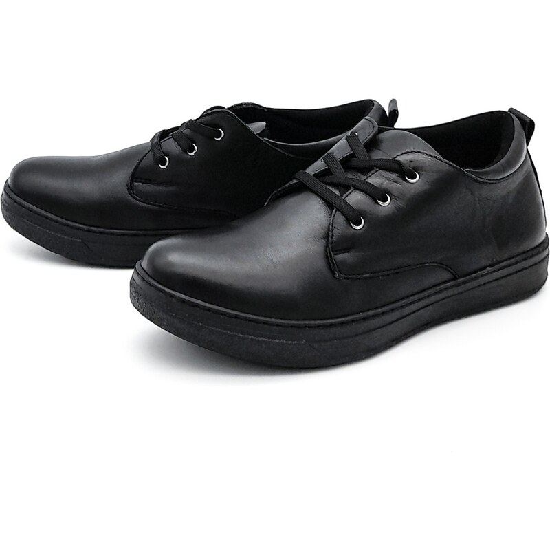 Dámské kožené polobotky L0772-10 Looke černé 90117963