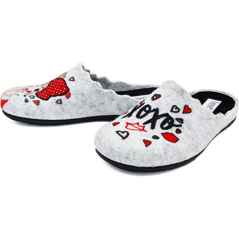 Dámská domácí obuv IE5553689 SHOESY šedá 90117983