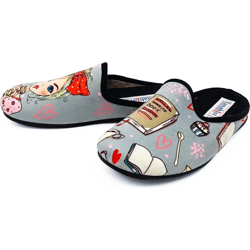 Dámská domácí obuv IE5552055 SHOESY šedá 90117985