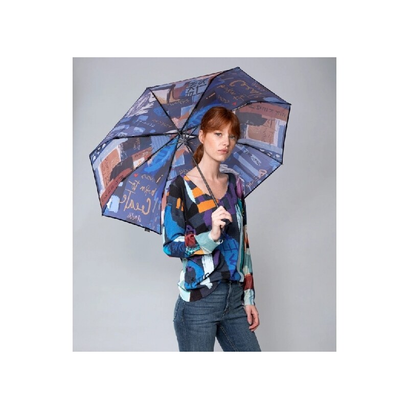 Dámský automatický deštník 37800-314 Anekke modrý