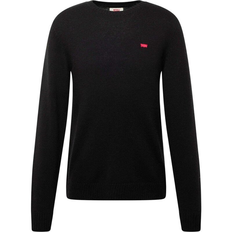 LEVIS  Svetr Original Housemark Sweater jasně červená / černá