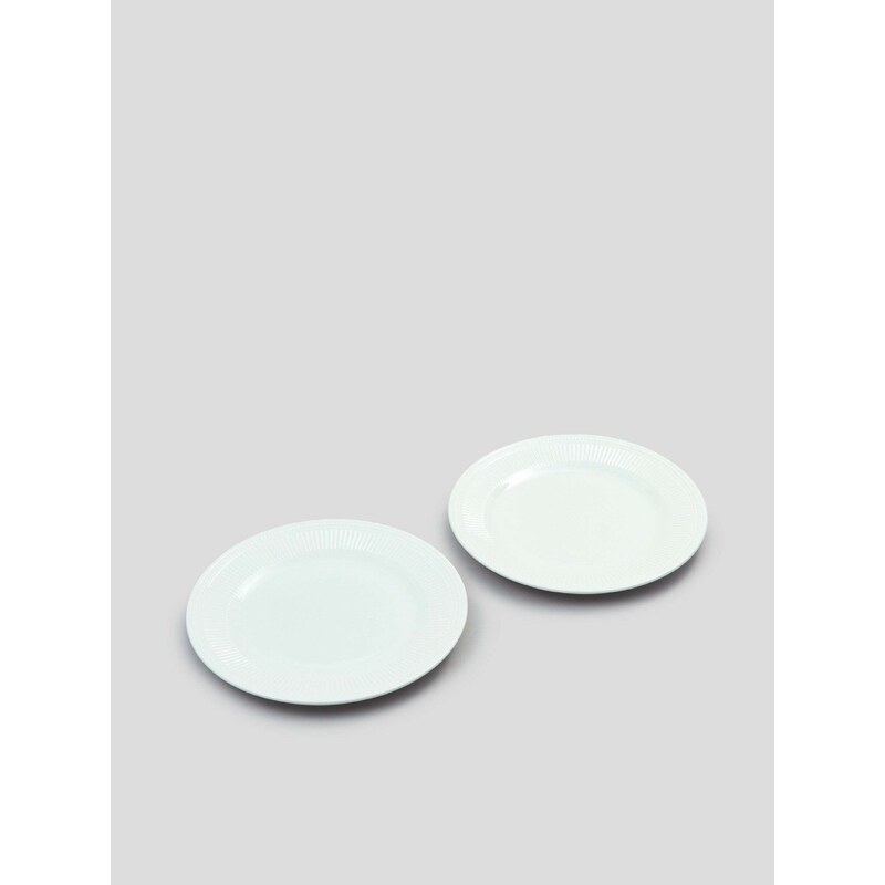 Sinsay - Sada 2 talířů - bílá