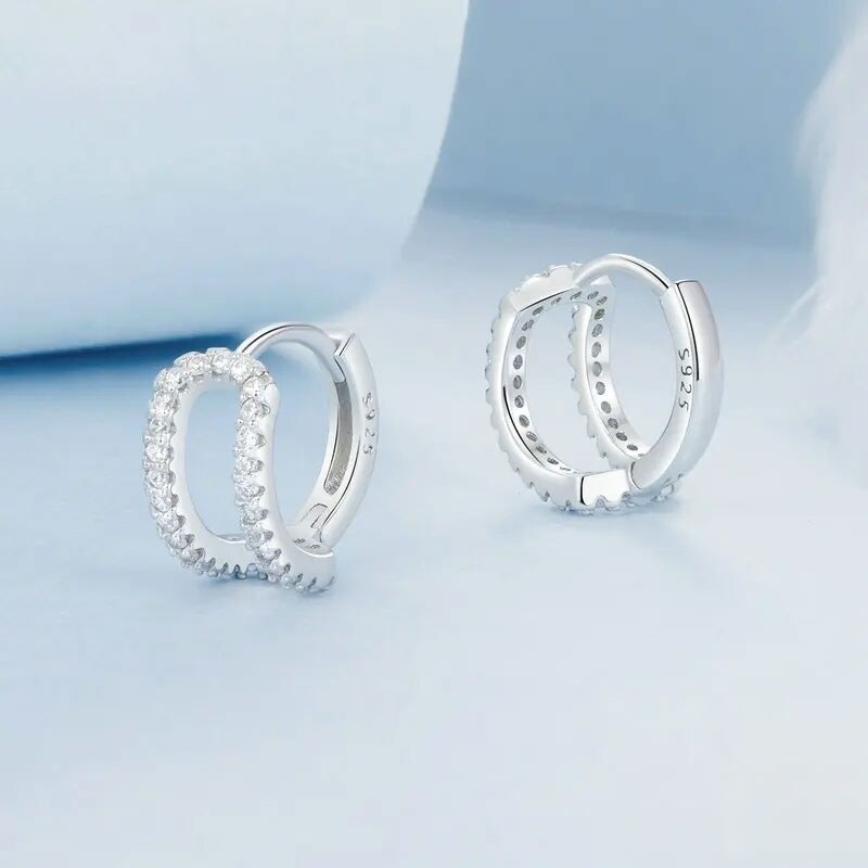 GRACE Silver Jewellery Stříbrné náušnice se zirkony Zoe - stříbro 925/1000