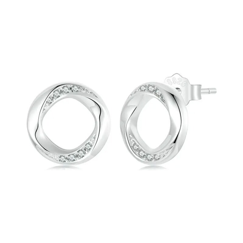 GRACE Silver Jewellery Stříbrné náušnice se zirkony Nidia - stříbro 90515213