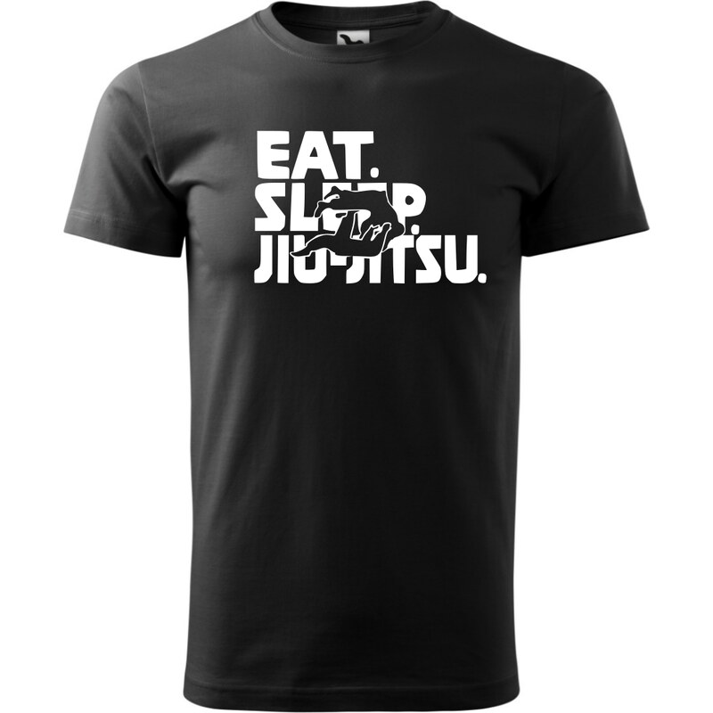 Fenomeno Pánské tričko - Eat sleep jiu-jitsu - černé