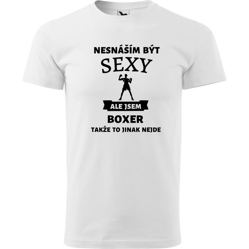 Fenomeno Pánské tričko - Sexy boxer - bílé