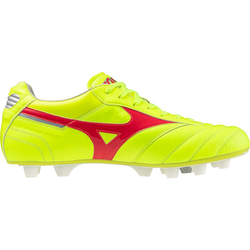 Mizuno MORELIA II ELITE MD Safety Yellow / Fiery Coral 2 / Galaxy Silver