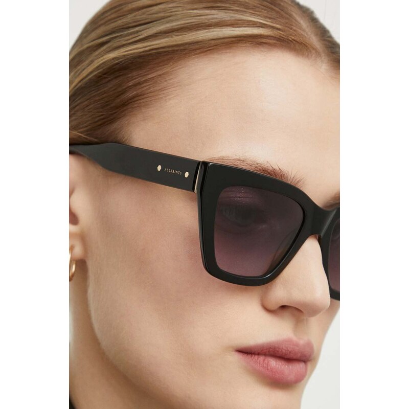 Sluneční brýle AllSaints dámské, černá barva, ALS500100254