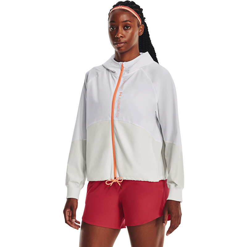 Bunda Under Armour Woven Fz Jacket White L 90518925