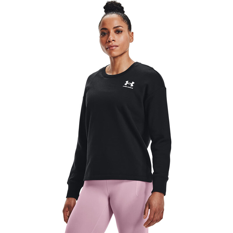 Dámská mikina Under Armour Rival Fleece Oversize Crew Black