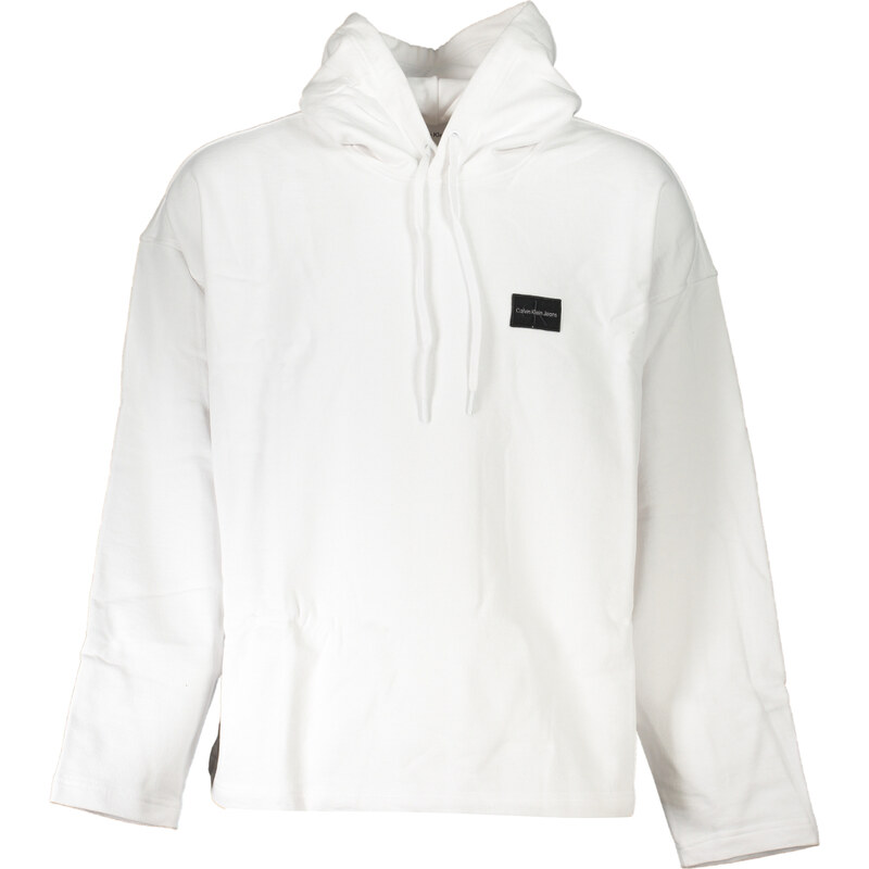 Bílá mMikina Calvin Klein bez zipu