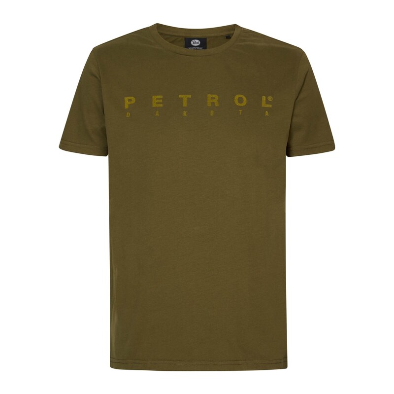 Petrol Industries Tričko khaki / olivová