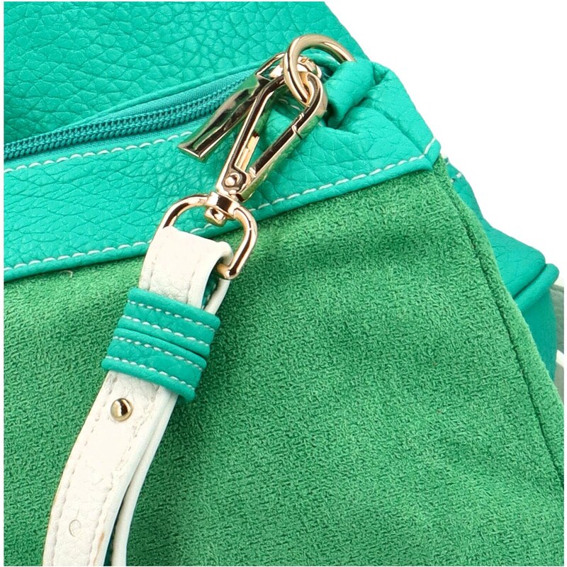 Potri Módní dámská koženková kabelka na rameno Duardea, zelená