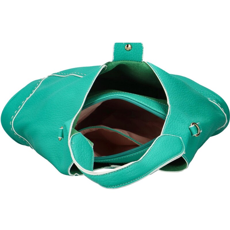 Potri Módní dámská koženková kabelka na rameno Duardea, zelená