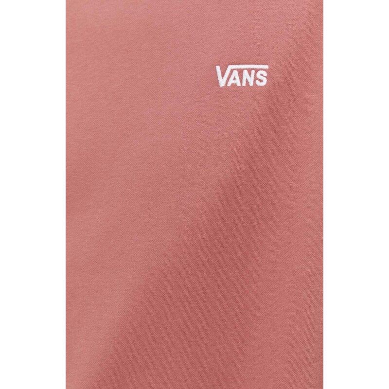 Mikina Vans pánská, růžová barva, s aplikací