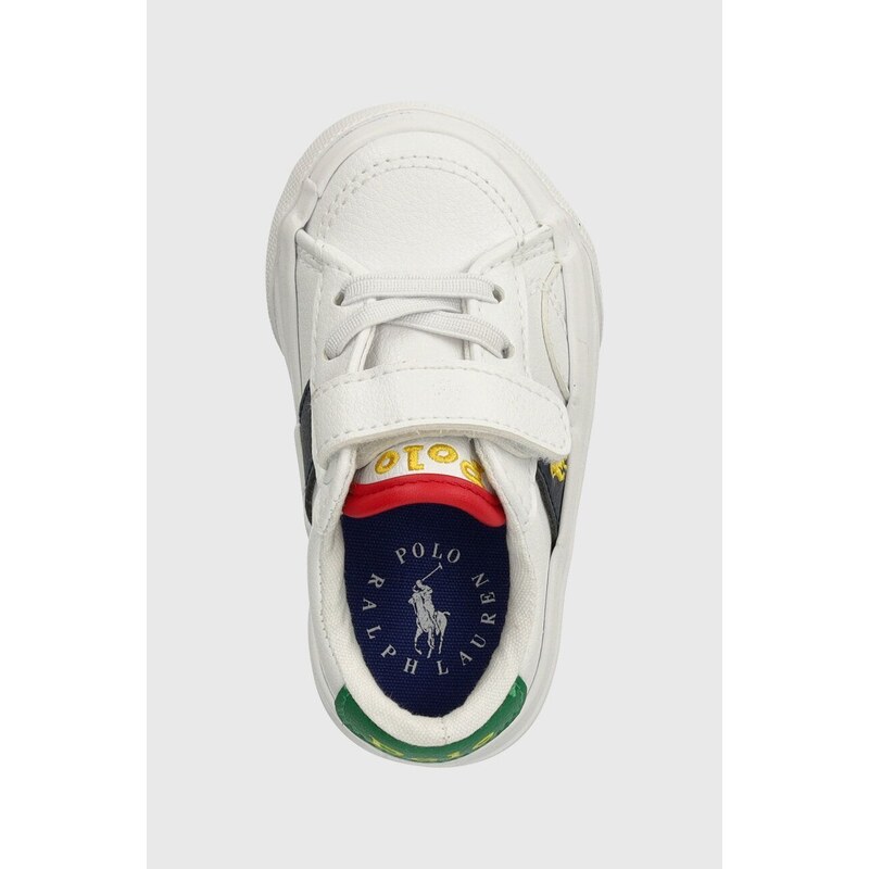 Dětské sneakers boty Polo Ralph Lauren bílá barva