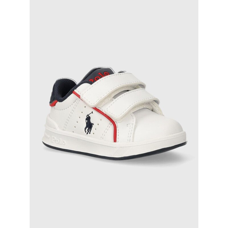 Dětské sneakers boty Polo Ralph Lauren bílá barva