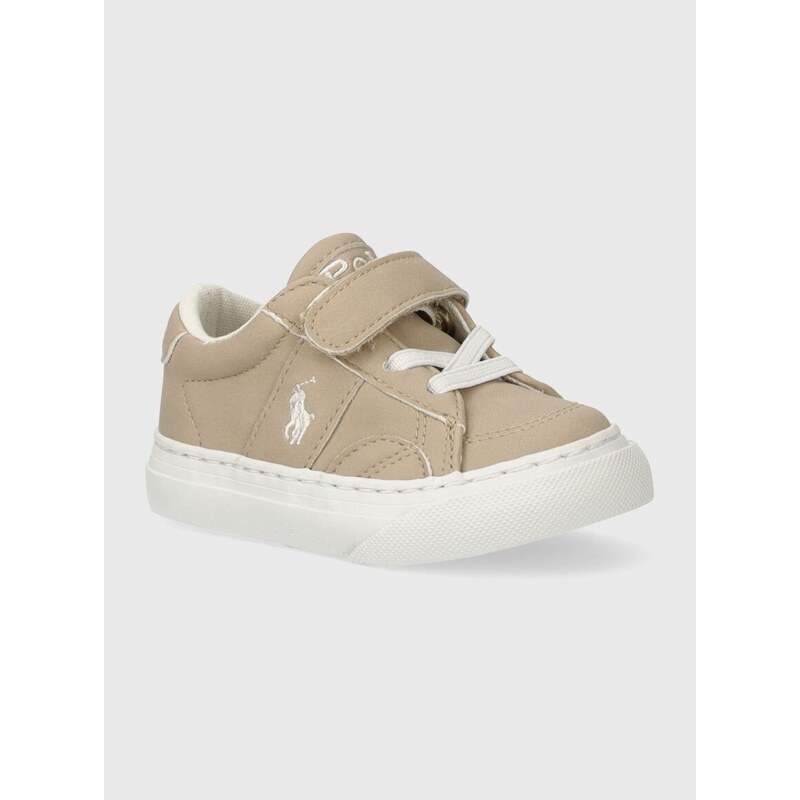 Dětské sneakers boty Polo Ralph Lauren béžová barva