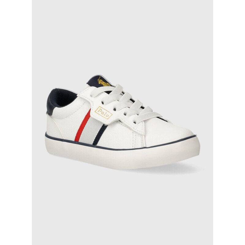 Dětské sneakers boty Polo Ralph Lauren bílá barva