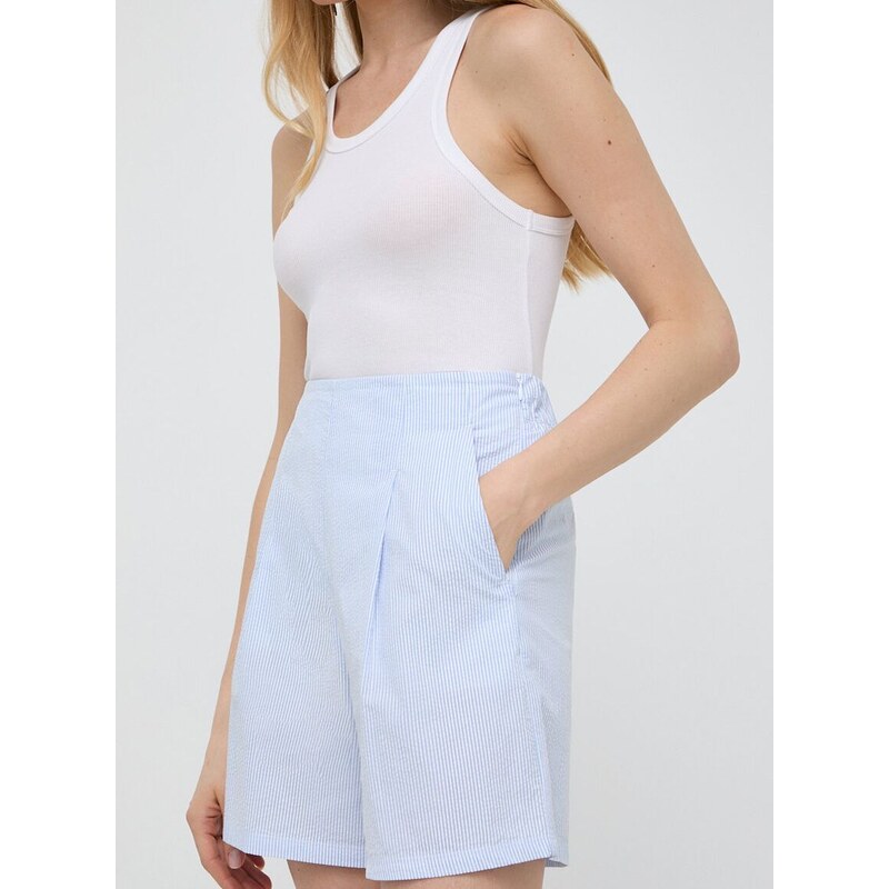 Bavlněné šortky Max Mara Leisure vzorované, high waist