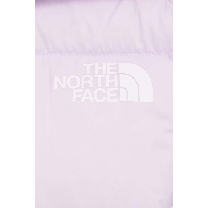 Péřová bunda The North Face dámská, fialová barva, zimní, NF0A3Y4RPMI1