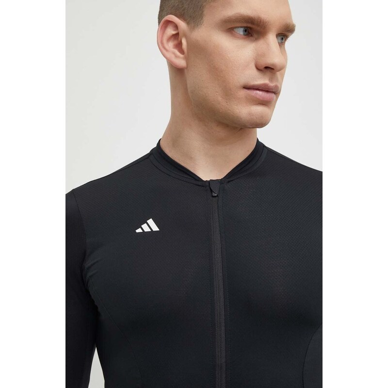 Cyklistické tričko adidas Performance černá barva, s potiskem, IR7933