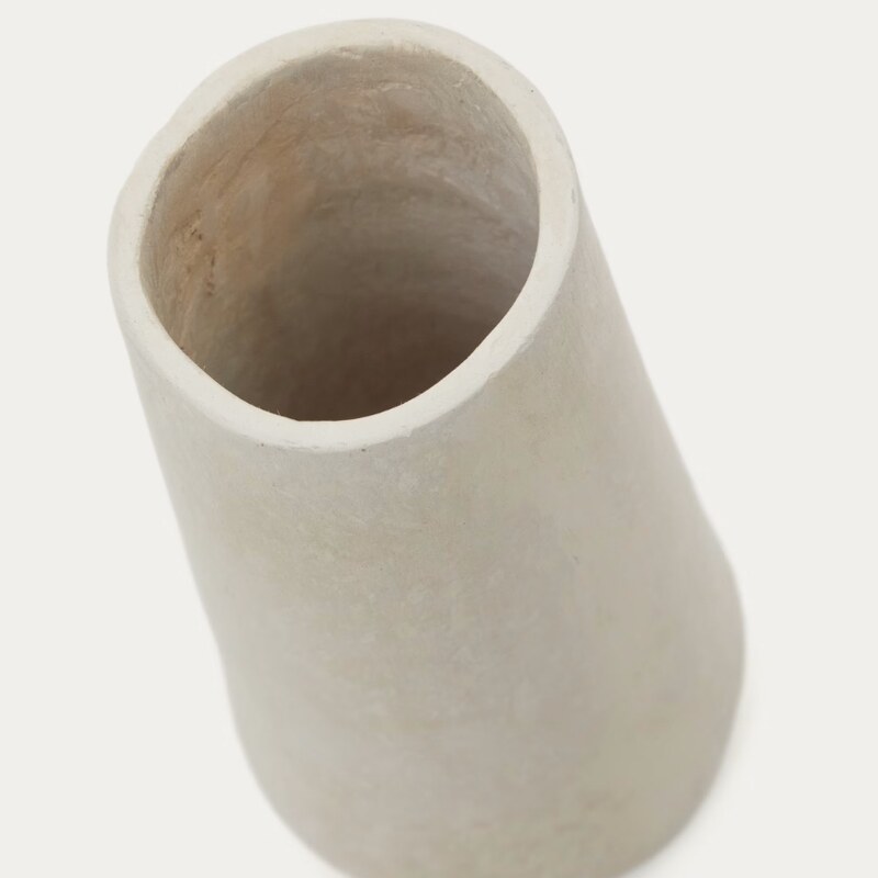 Bílá váza Kave Home Silvara 20 cm