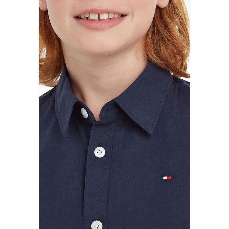 Dětská košile Tommy Hilfiger tmavomodrá barva