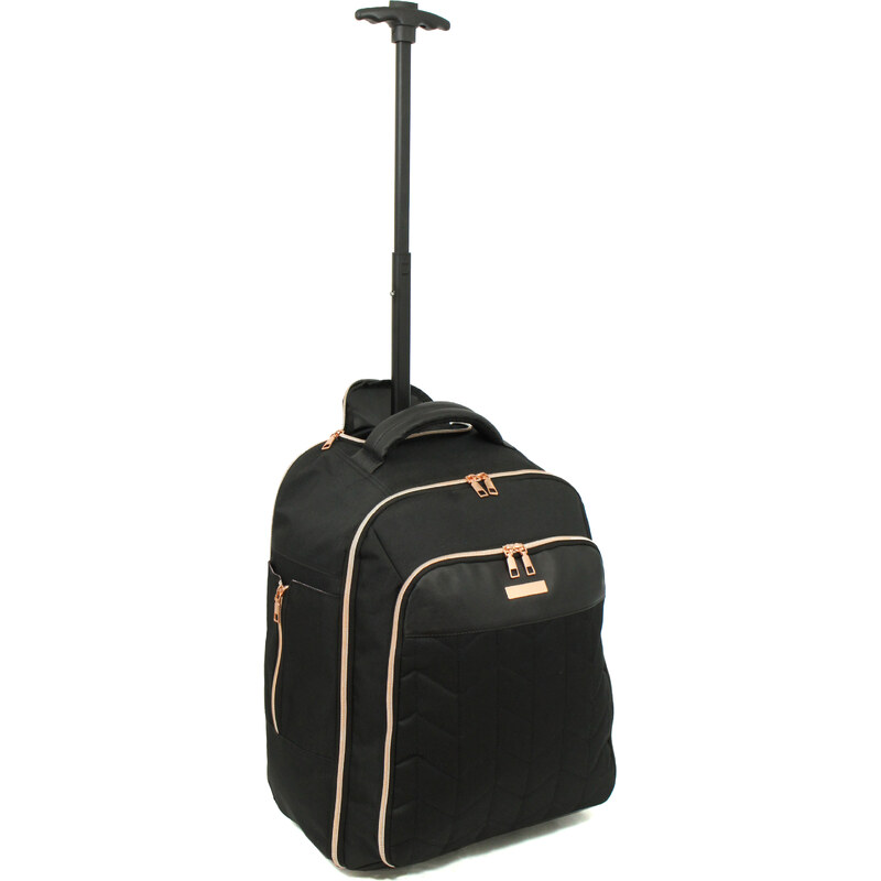 BORDLITE Cestovní taška na kolečkách a batoh v jednom JBTB 88 ČERNÁ