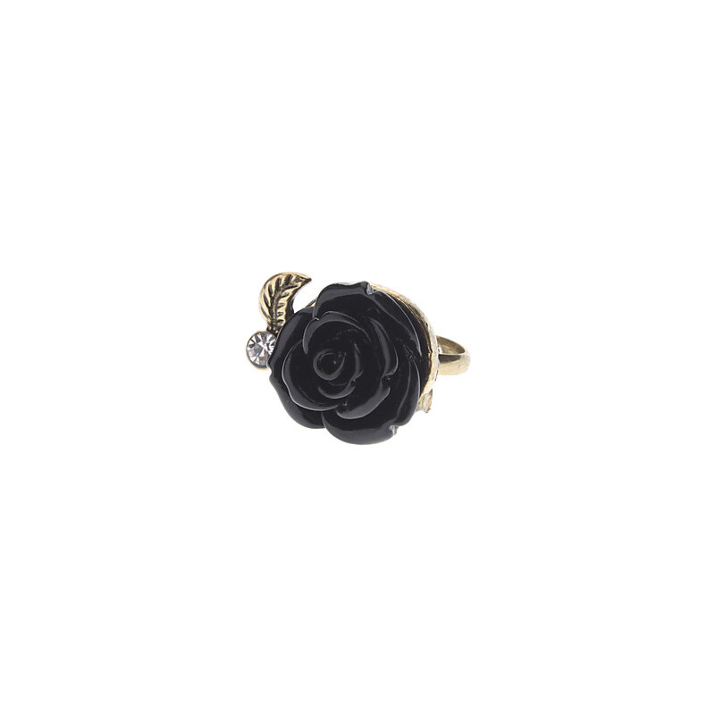 LightInTheBox Vintage Style Black Rose Ring