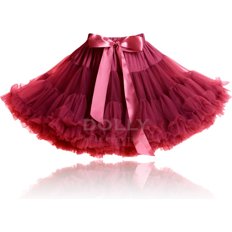 LE PETIT TOM Dolly sukně Rudá královna Velikost: X-LARGE(velikost 38-42)- délka sukně 43 cm