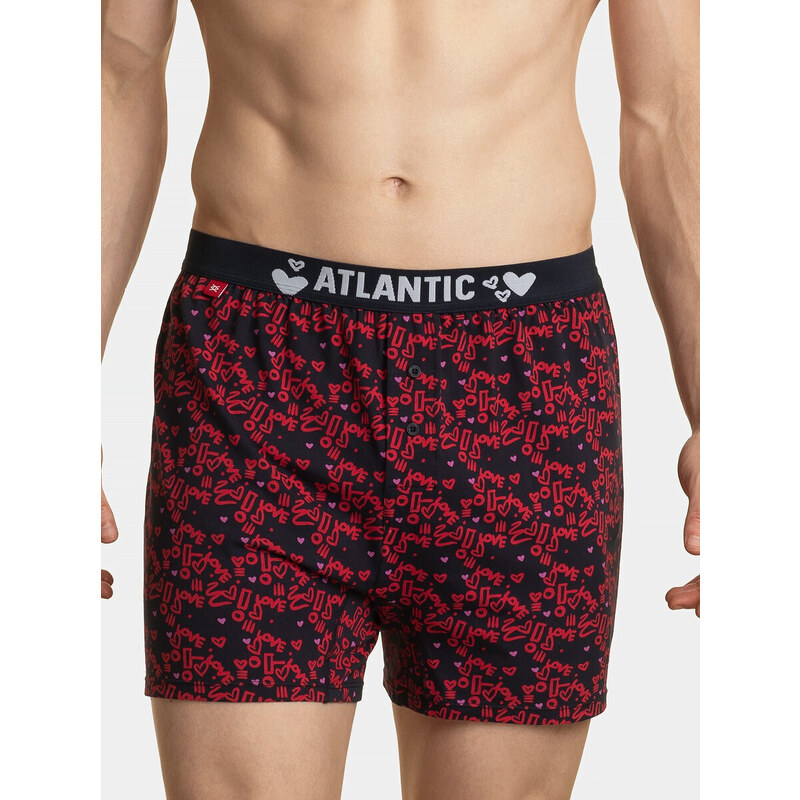 Boxer shorts Atlantic 2GMB-003 A'2 S-2XL red-navy