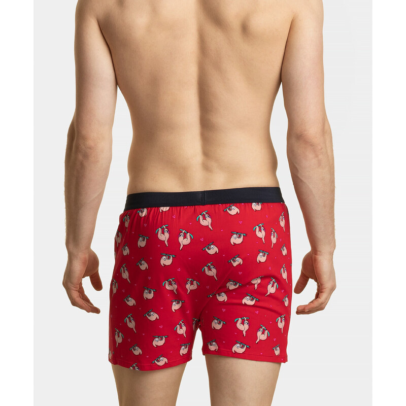 Boxer shorts Atlantic 2GMB-003 A'2 S-2XL red-navy