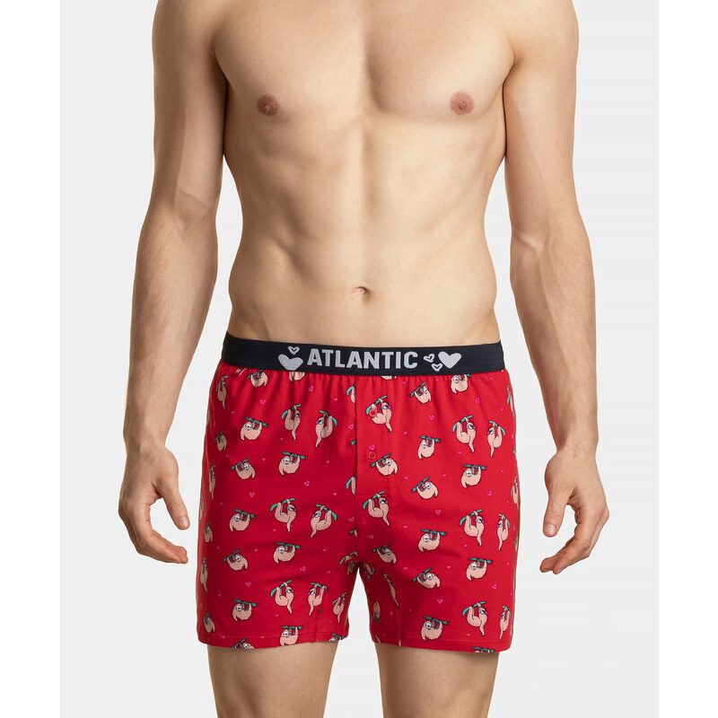 Boxer shorts Atlantic 2GMB-003 A'2 S-2XL red-navy