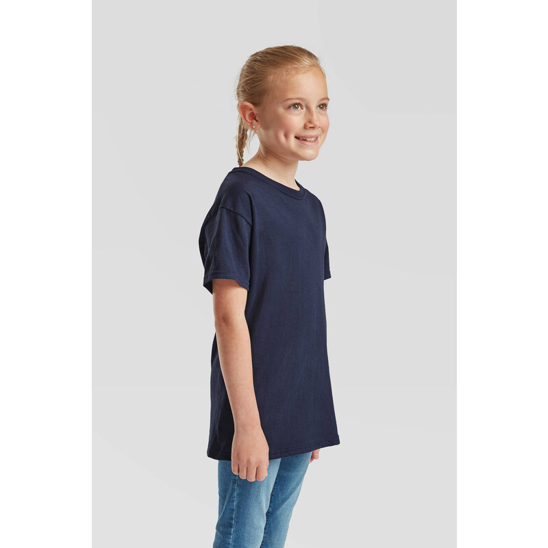 Navy T-shirt for kids Original Fruit of the Loom